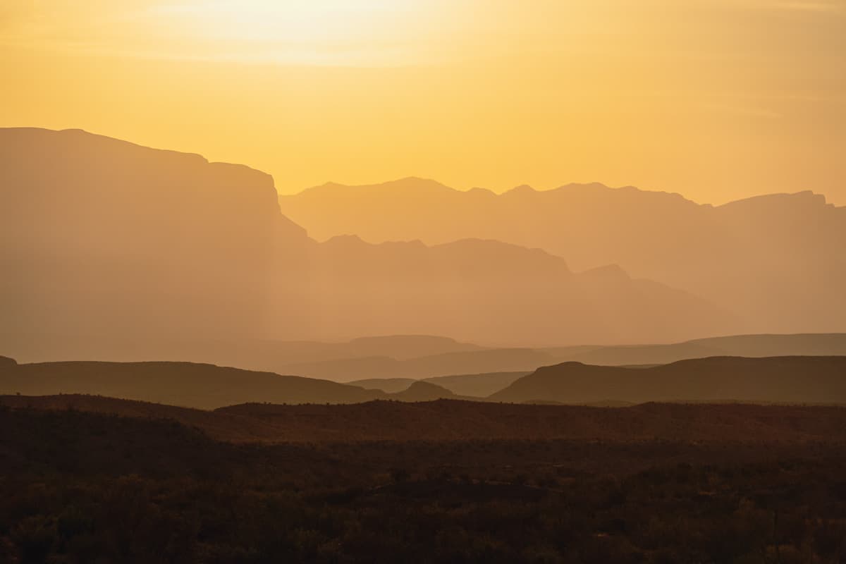 Sunrise in Big Bend National Park