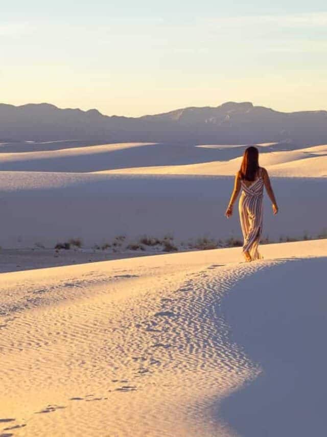 White Sands National Park in January