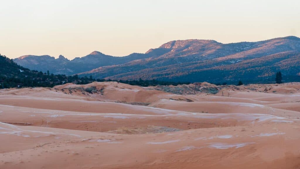 Pink Sunrise Hue at Corral Pink Sand Dunes State Park