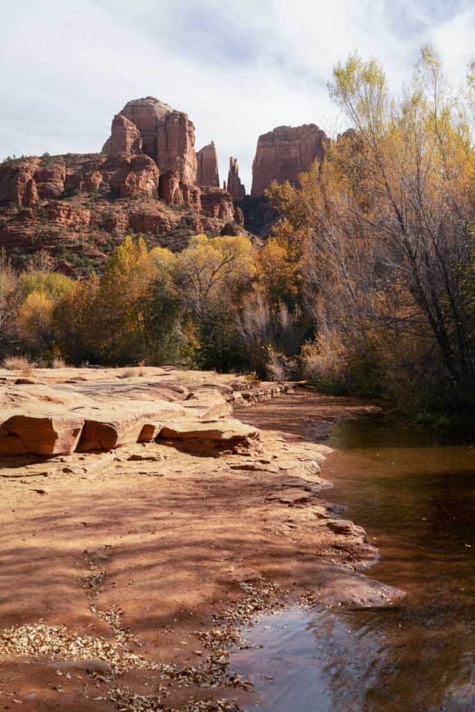 Cathedral Rock at Crescent Moon Picnic Site hiking in northern arizona