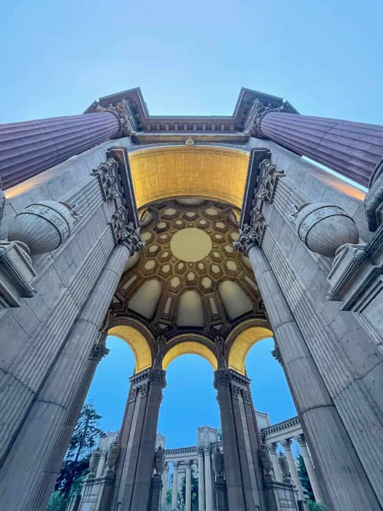 Palace of Fine Arts architecture is one of the best things to do in San Francisco