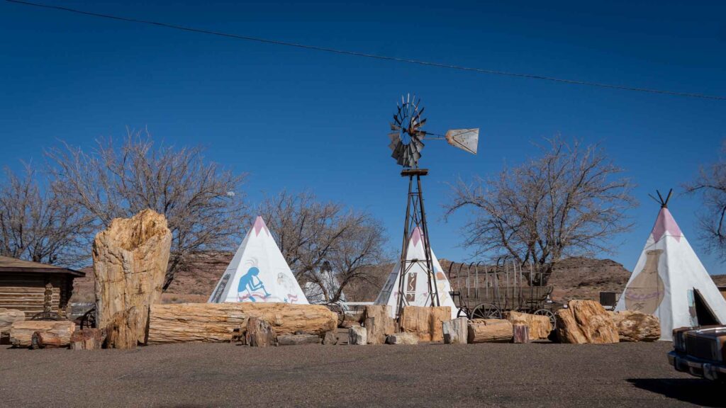 teepee hotel a great place to stay near petrified national park