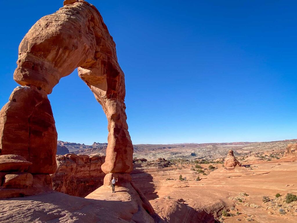 nomadicated underneath the Delicate Arch