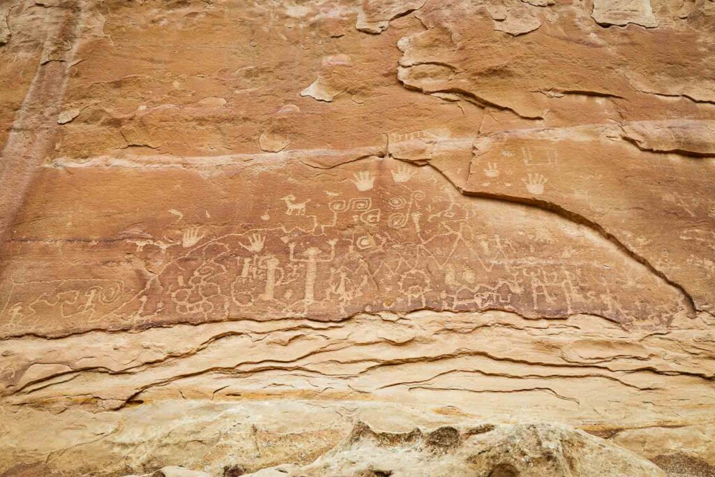The Petroglyph Trail of Mesa Verde National Park, Colorado