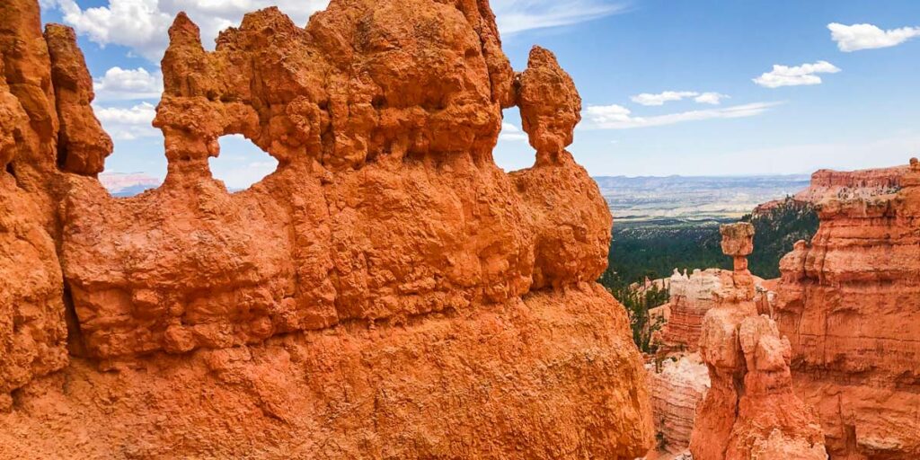 Bryce Canyon National Park close-up of Thor's Hammer and sandstone formation