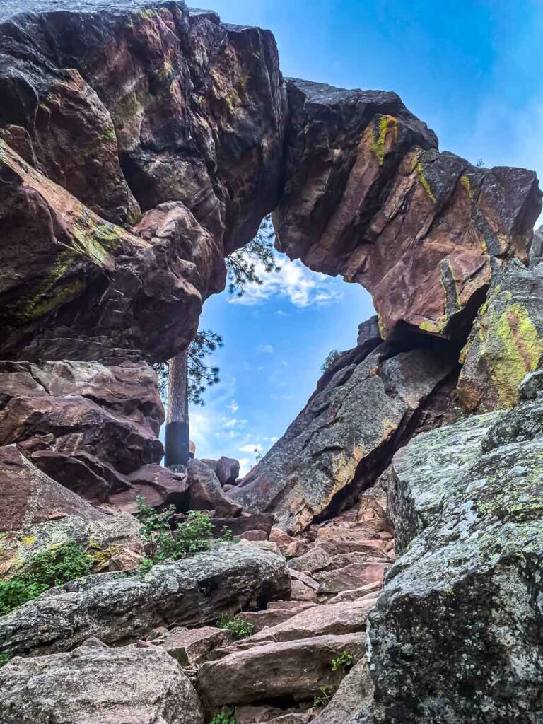 Royal Arch in Chautauqua Park on a sunny day