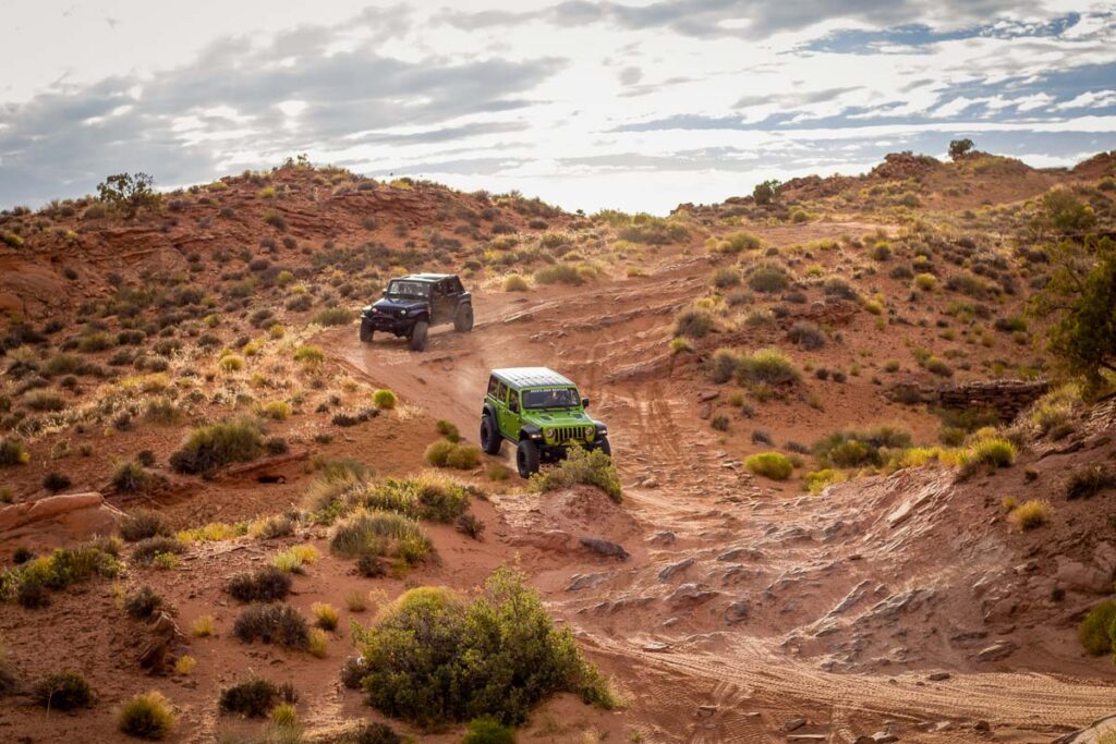 A weekend in Moab, UT driving Jeeps offroad.