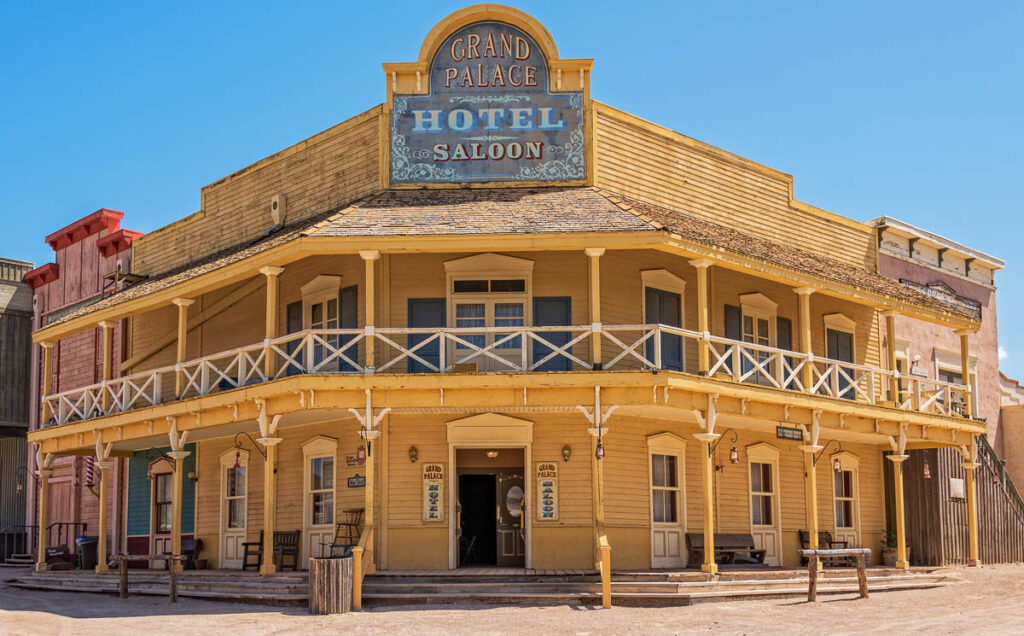 A vintage saloon at Old Tucson on a day trip to Tucson Arizona itinerary