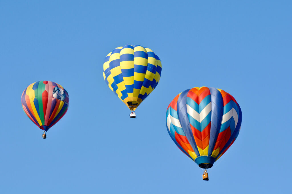 hot-air balloon tour over Temecula 