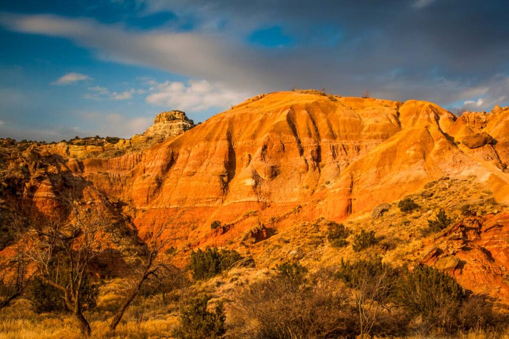 Palo Duro Canyon State Park, Texas at sunset