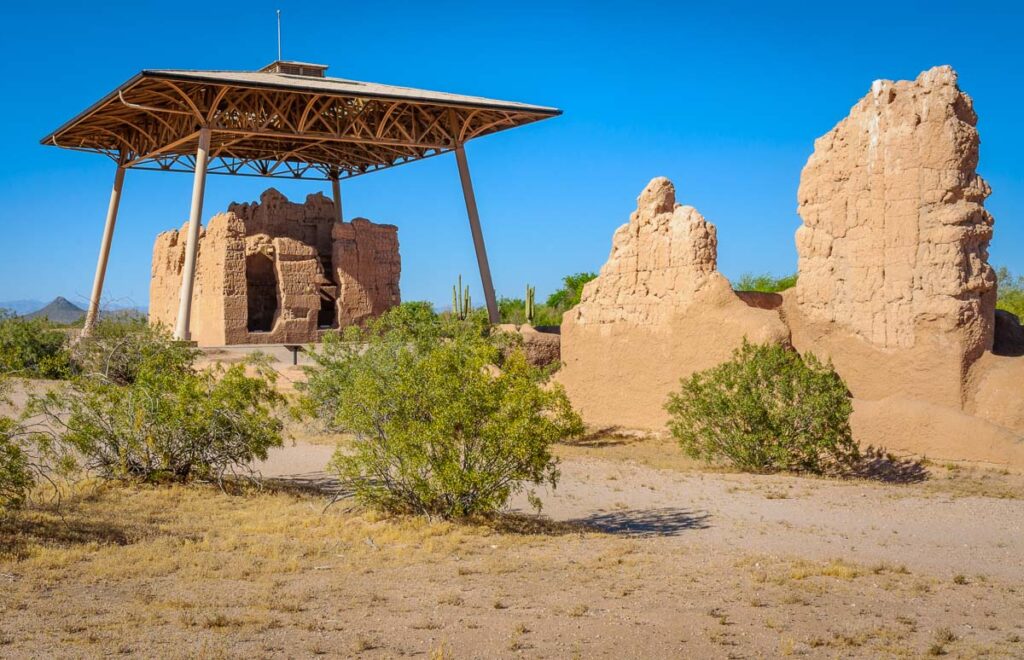 The ruins of Casa Grande Ruins National Monument