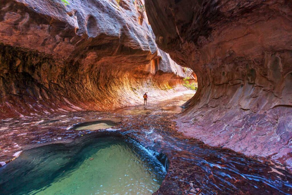 The Subway in Zion National Park, Utah