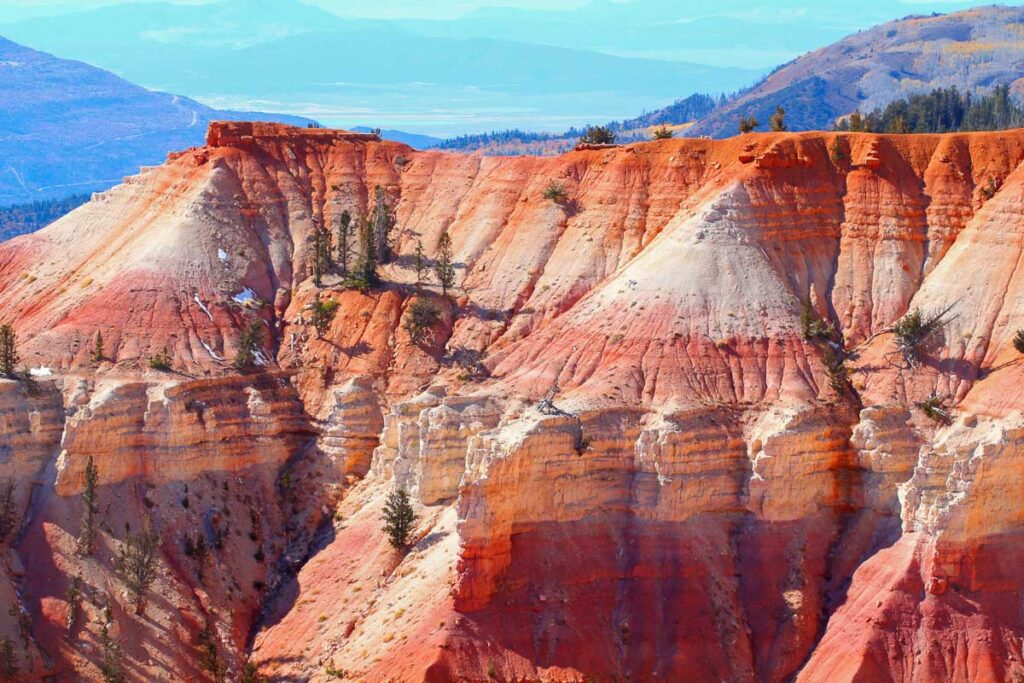 The sandstone formations of Cedar Breaks National Monument