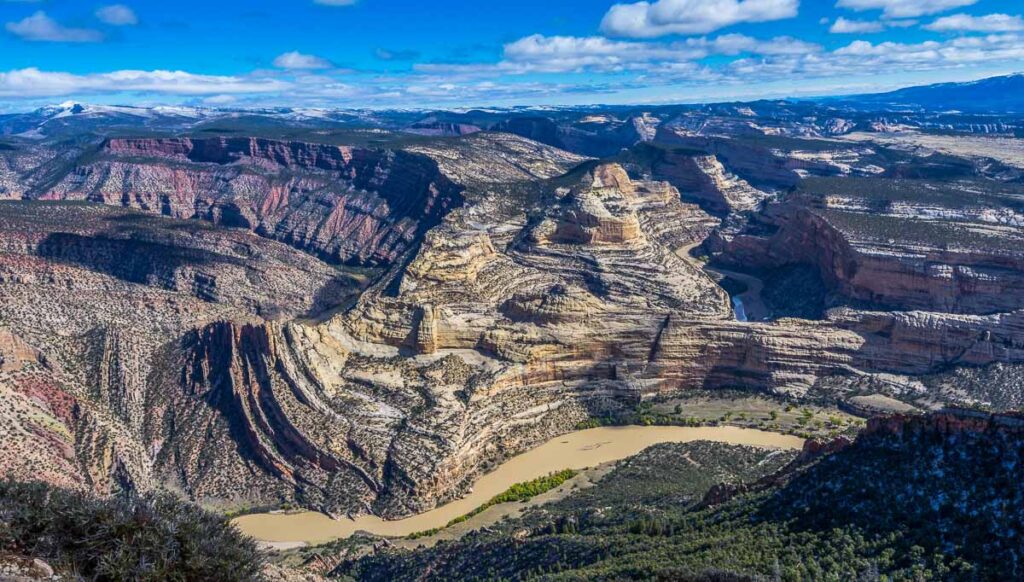 The river flowing through Dinosaur National Monument Green River