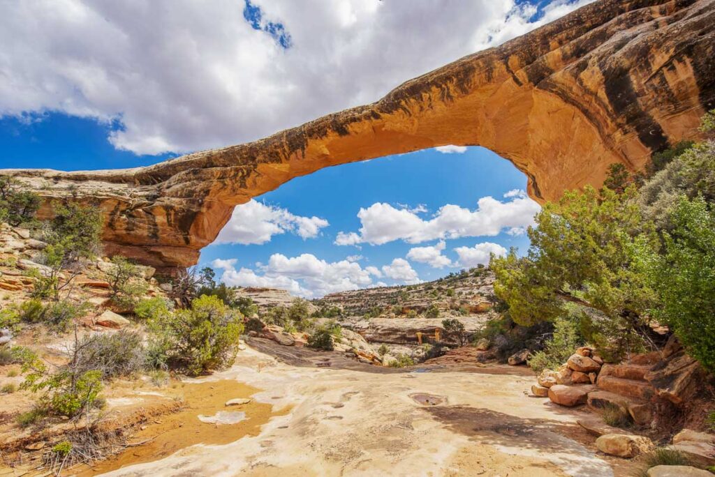 Owachomo Bridge in Natural Bridges National Monument. Utah, USA