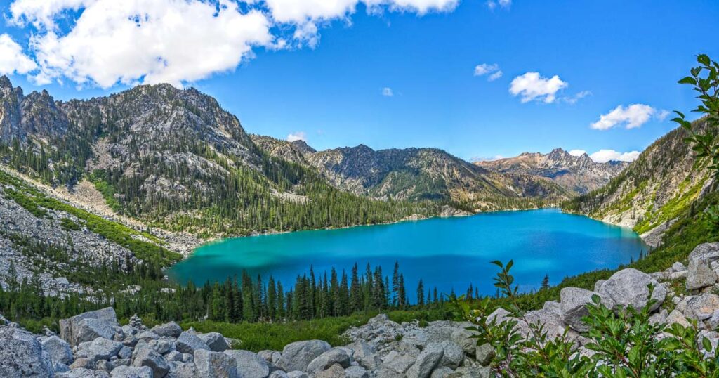 Overlook of Colchuck Lake in Washington's Enchantments Area