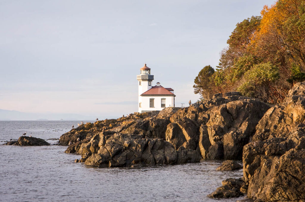 Washington San Juan Islands Lighthouse Sitting on Sshoe