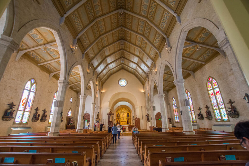 San Fernando Cathedral in Main Plaza Next to River Walk in San Antonio, Texas..