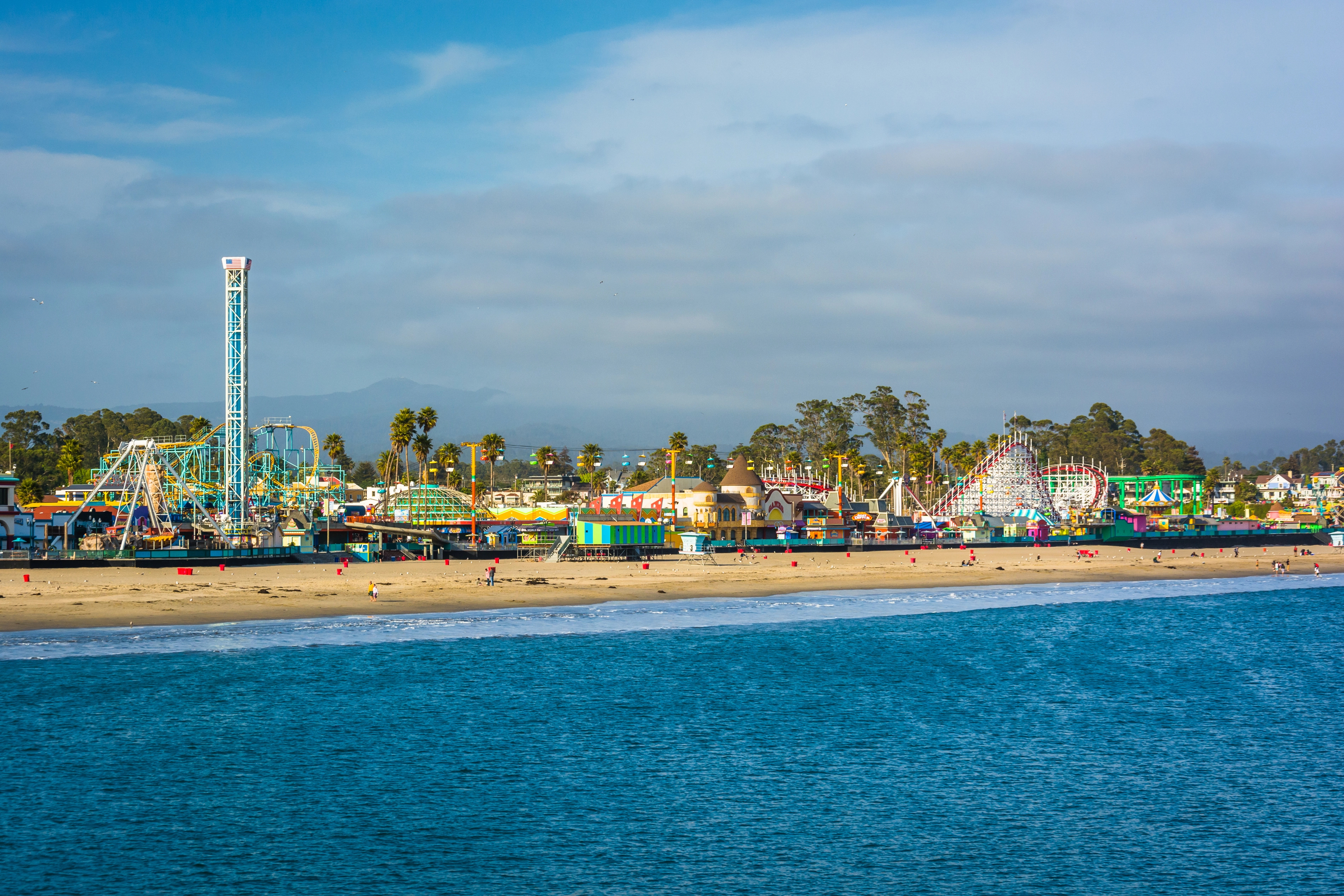 Santa Cruz Beach Boardwalk, one of the best coastal towns in California