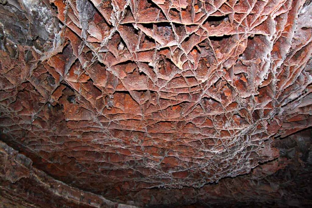 Beautiful boxwork formation at Wind Cave National Park in South Dakota.