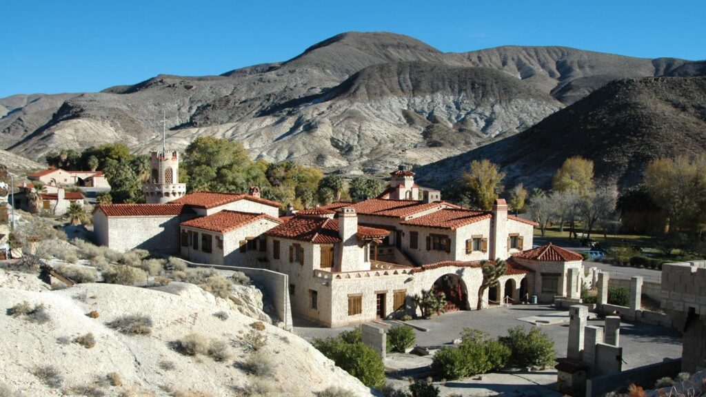 Scotty's Castle view in Death Valley