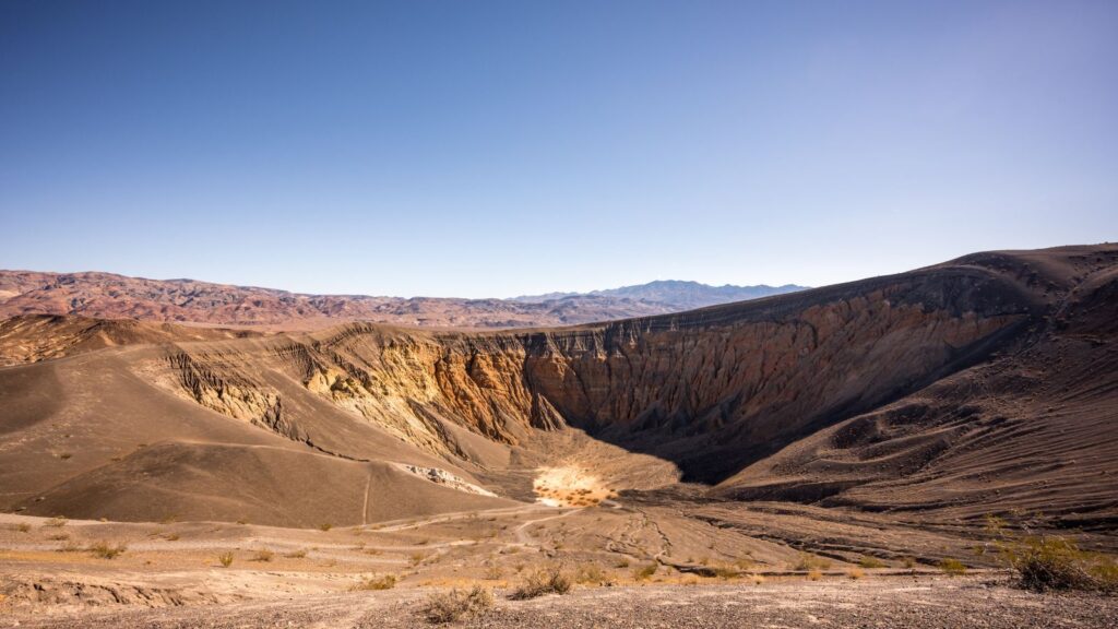 Ubehebe Crater view in Death Valley