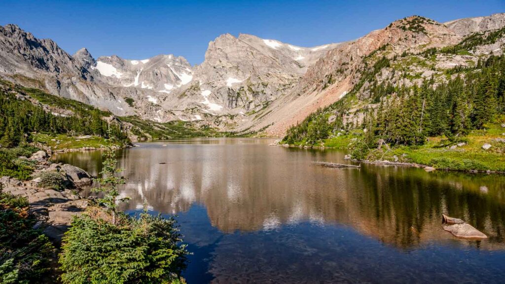 Lake Isabelle in the Indian Peaks Wilderness of Colorado