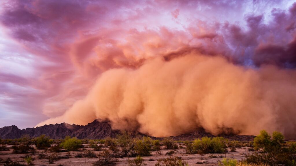 intense dust storm Haboobs