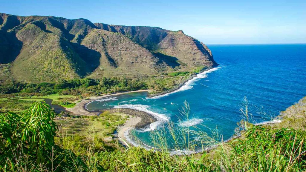 The green landscapes of Halawa Valley, Molokai Hawai