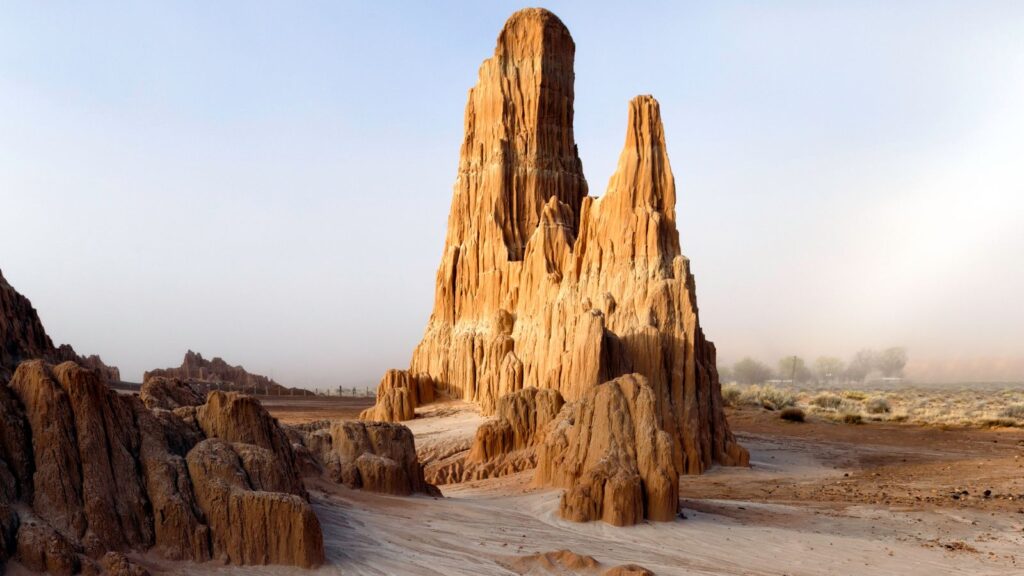 Strange rock formation of Nevada, Cathedral Gorge State Park