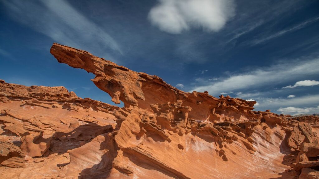 Sandstone rock formations in Gold Butte National Monument, Nevada