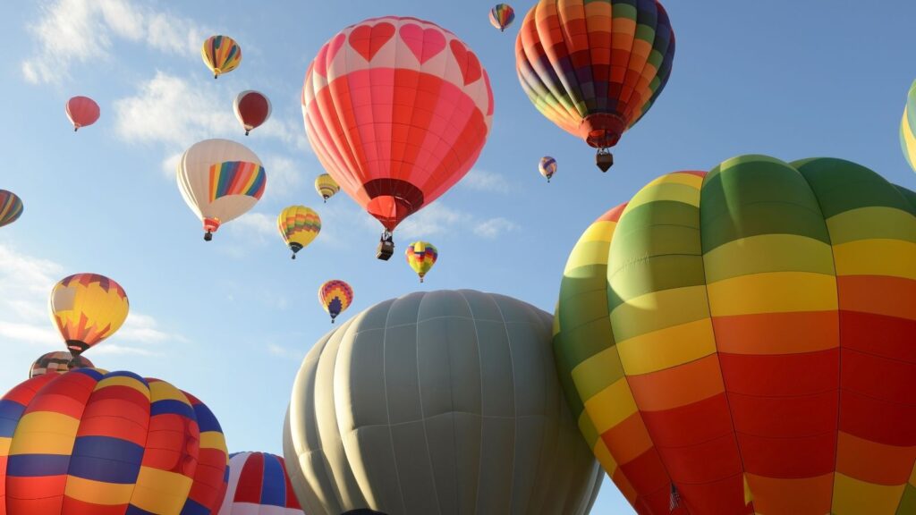 hot-air balloon flight in Albuquerque International Fiesta