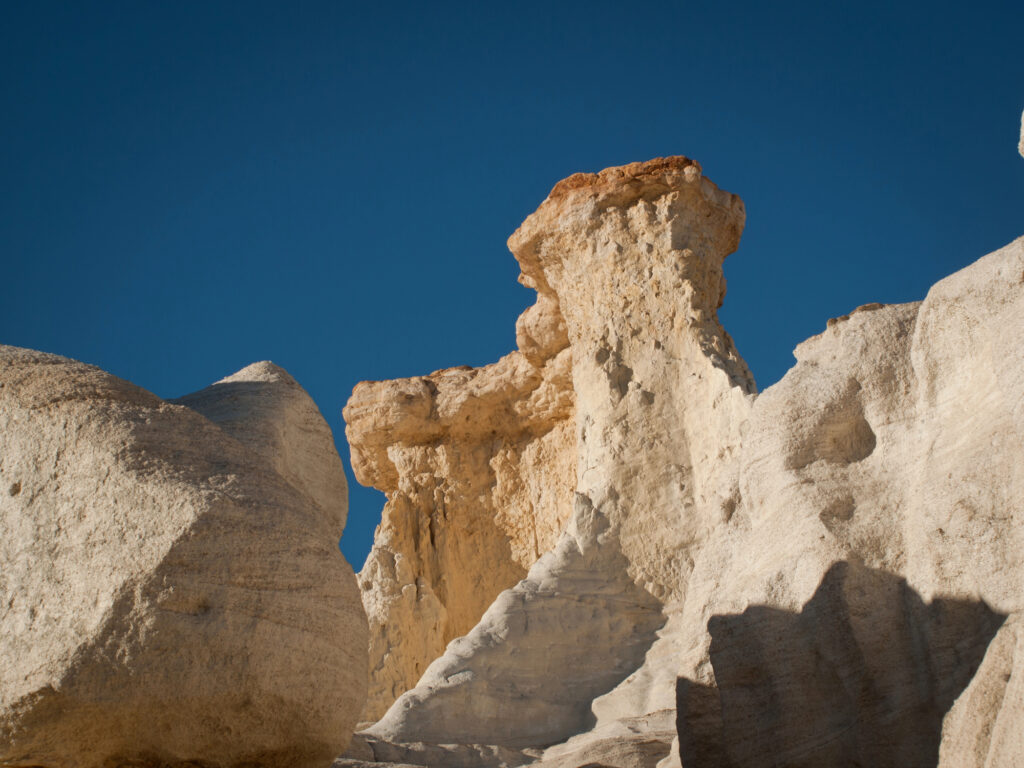 The toadstool formations in Paint Mines Interpretive Park