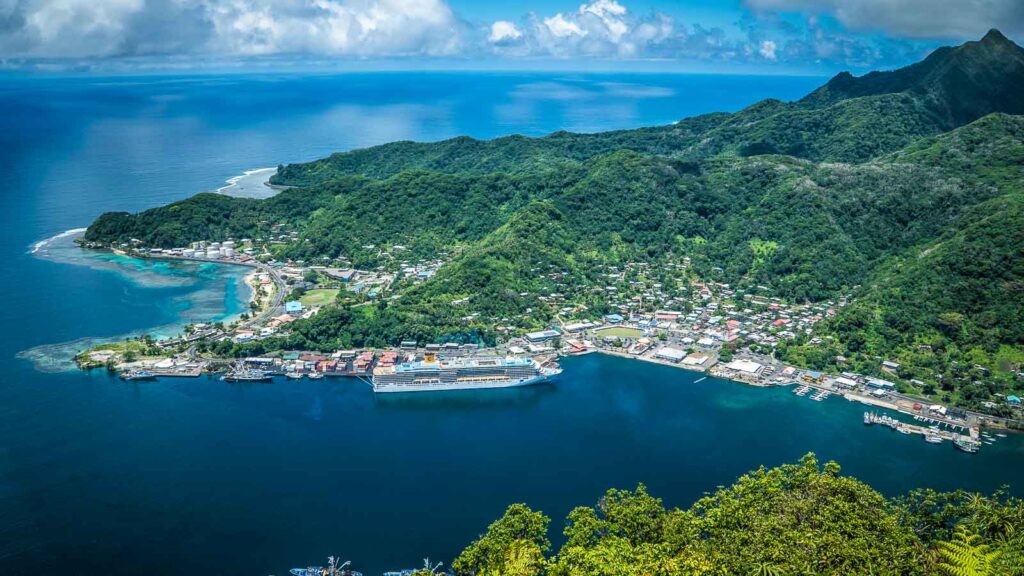 Pago Pago American Samoa Hill View over the Island