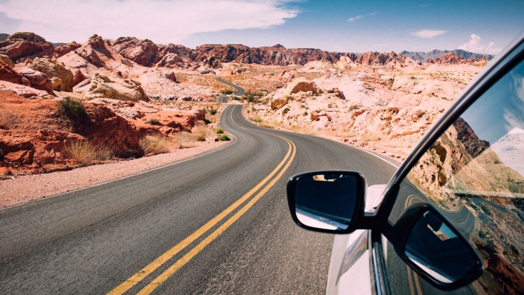 USA, Road Trip Desert Car