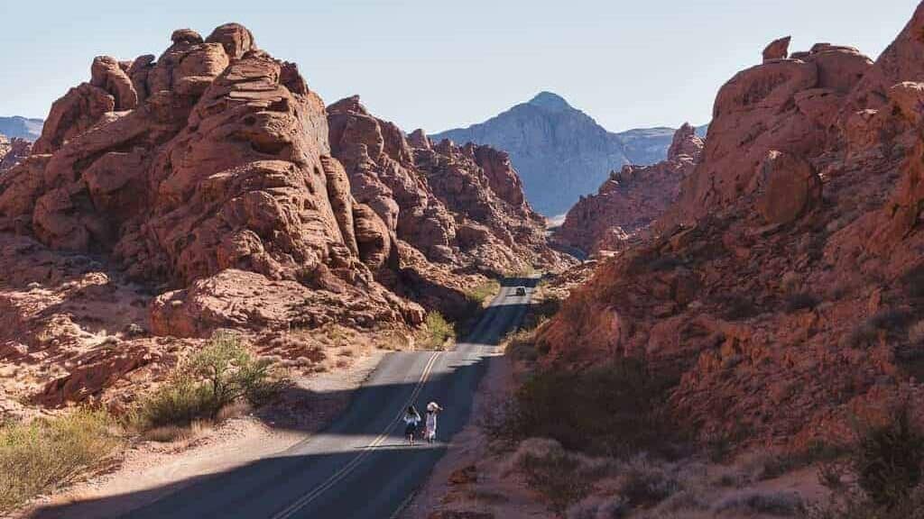 Main Road in Valley of Fire State Park