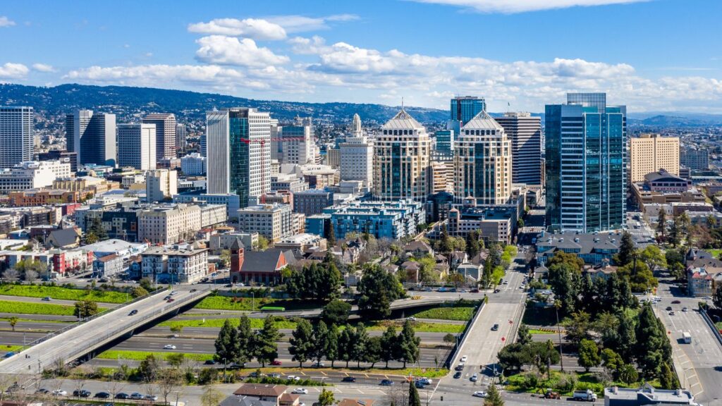 California Bay Area Oakland Skyline