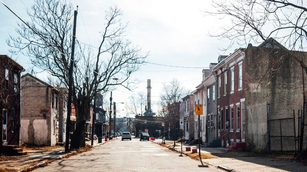 Inner city empty streets - Camden, NJ