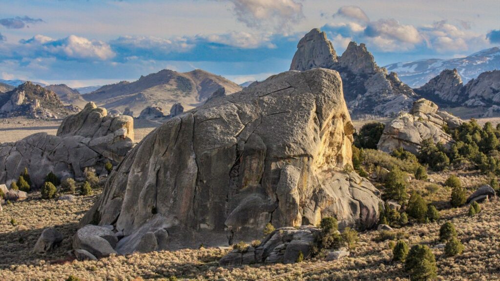 Rock landscape in Idaho  City of Rocks National Reserve