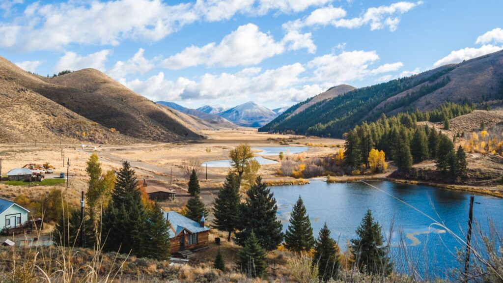 Idaho, Deer Creek in Hailey landscape