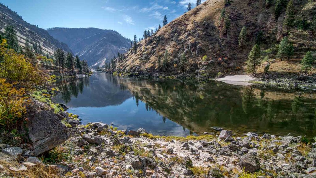 Salmon River in Fall, Idaho