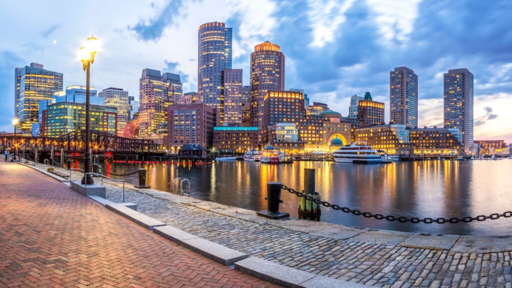 Massachusetts, Boston Harbor Skyline