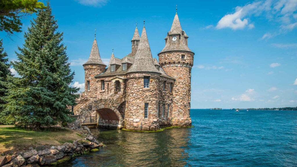 Boldt Castle on Heart Island in the St Lawrence River