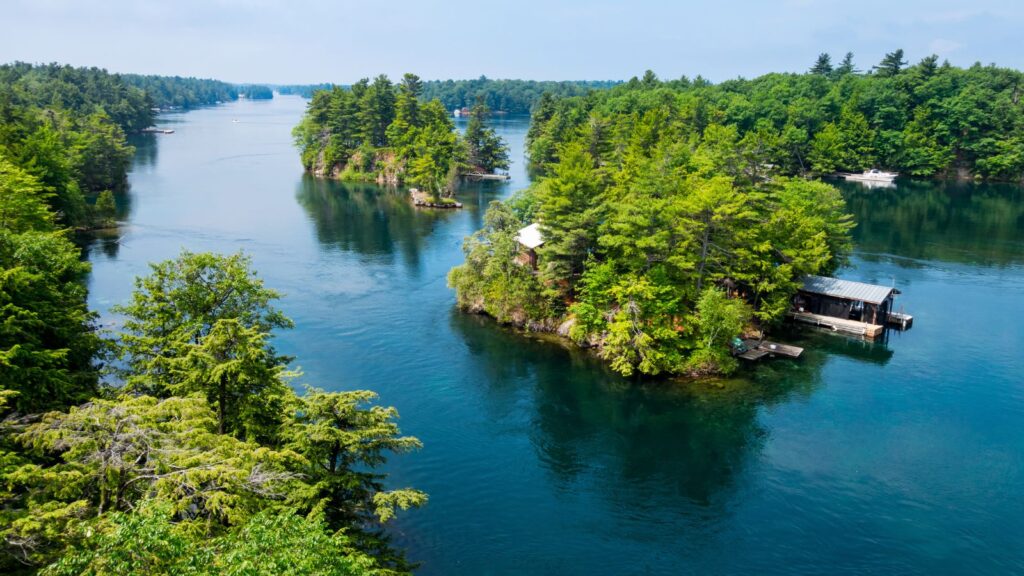 New York, Thousand Islands Above St Lawrence River