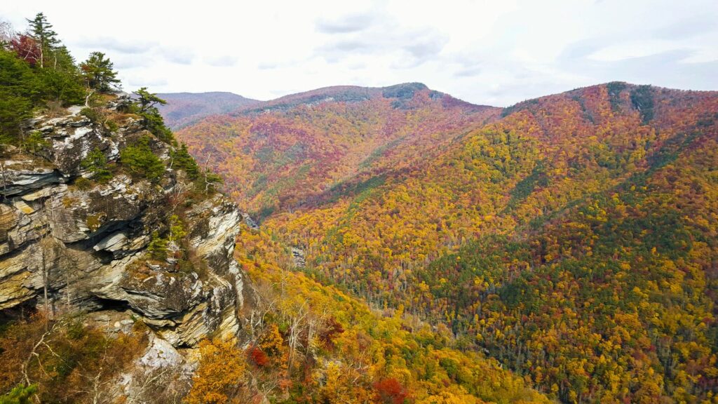 North Carolina, Linville Gorge Fall Overlook