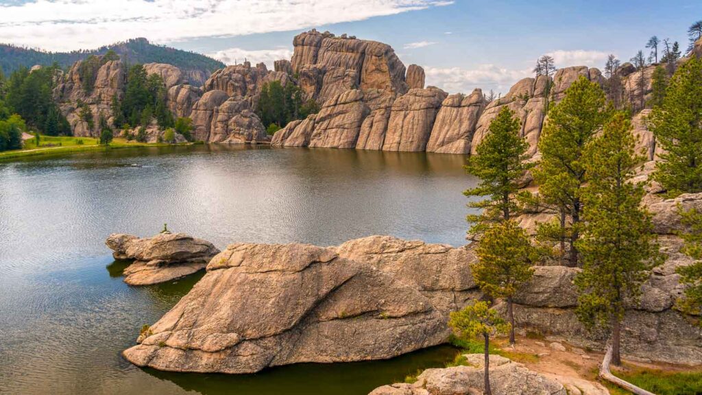 View of Sylvan Lake in Custer State Park