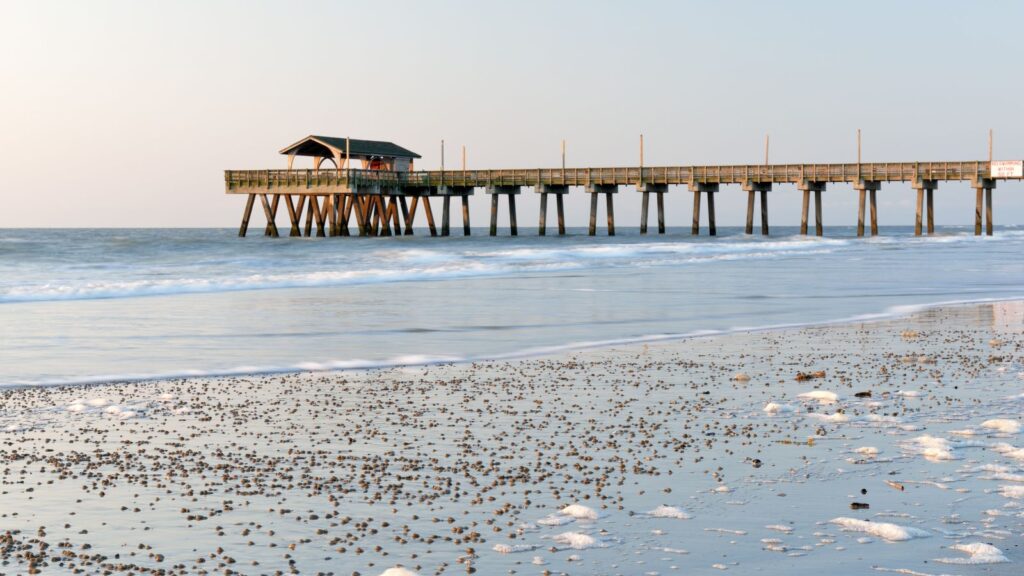 the pier on Tybee Island Beach