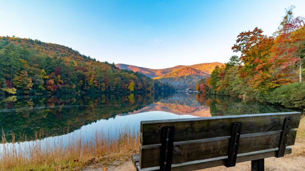 Beautiful view of Vogel state park, Georgia