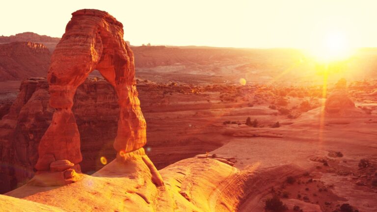 Arches national park, Delicate Arch during the Sunset