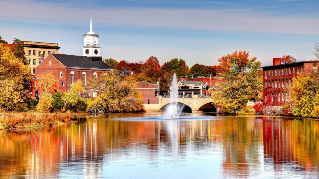 Nashua, New Hampshire in fall